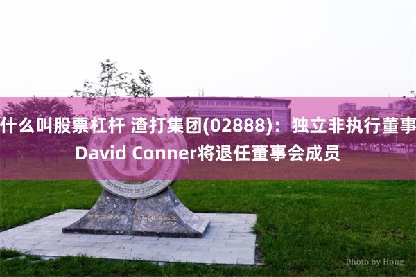 什么叫股票杠杆 渣打集团(02888)：独立非执行董事David Conner将退任董事会成员