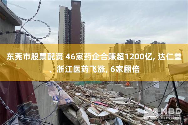 东莞市股票配资 46家药企合赚超1200亿, 达仁堂、浙江医药飞涨, 6家翻倍