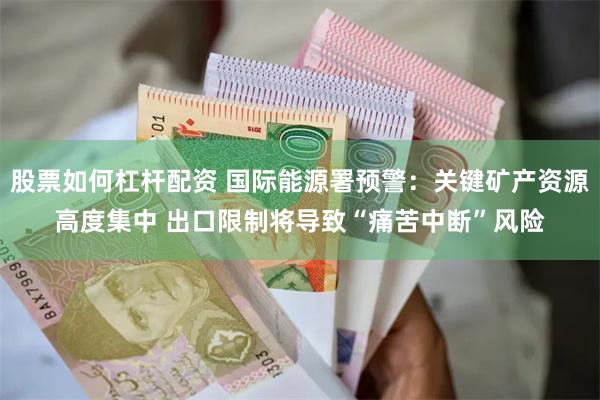 股票如何杠杆配资 国际能源署预警：关键矿产资源高度集中 出口