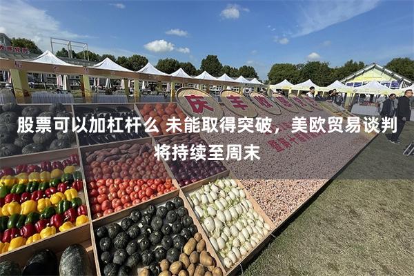 股票可以加杠杆么 未能取得突破，美欧贸易谈判将持续至周末
