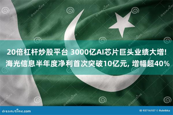 20倍杠杆炒股平台 3000亿AI芯片巨头业绩大增! 海光信息半年度净利首次突破10亿元, 增幅超40%